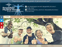 Tablet Screenshot of bergenfieldpt.com